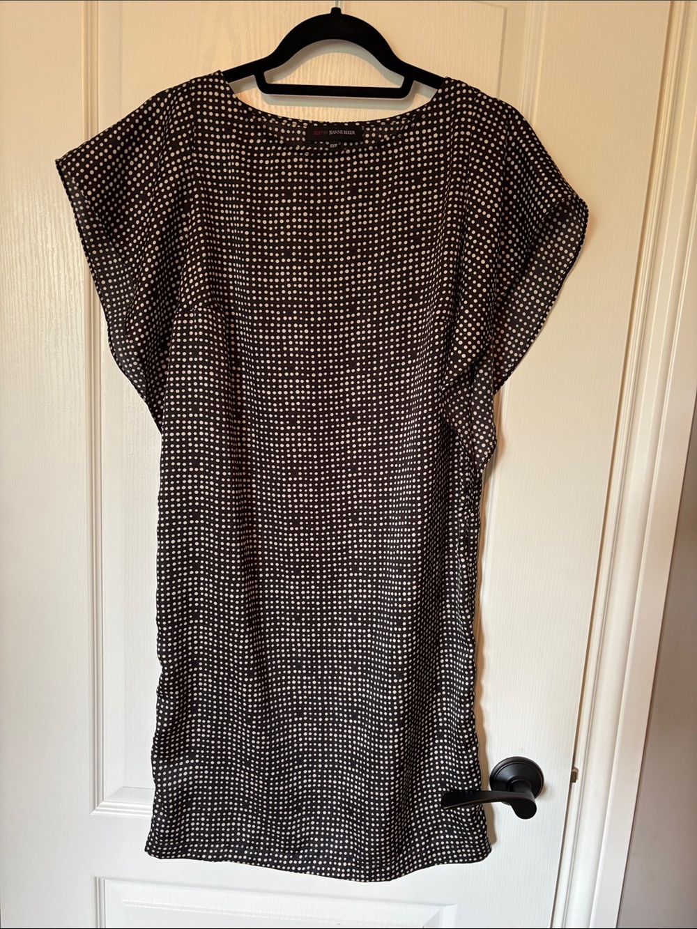 Black & White Dot Shift Dress